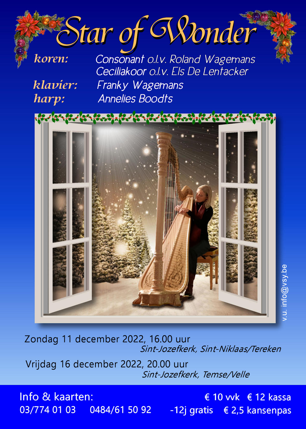 Affiche kerstconcert Star of Wonder